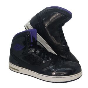 Nike Air Jordan Classic 91 Mens Pre-owned Black/Purple Sneakers - sz. 11 1/2